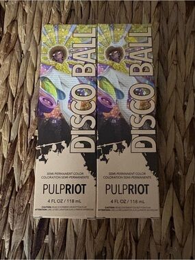 Pulp Riot Disco Ball Semi-Permanent Hair Color Coral, Bundle of 2